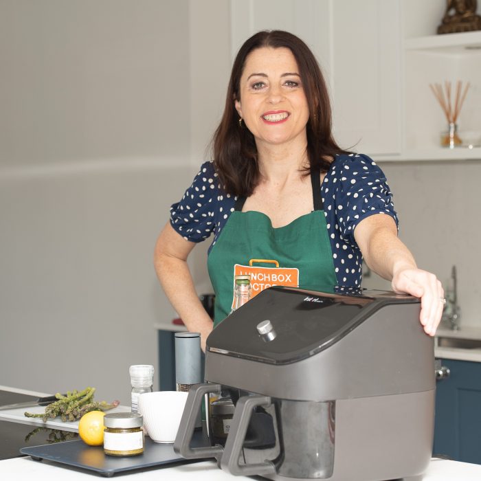 JT and Air Fryer-home-2 Jenny Tschiesche pictured with air fryer
