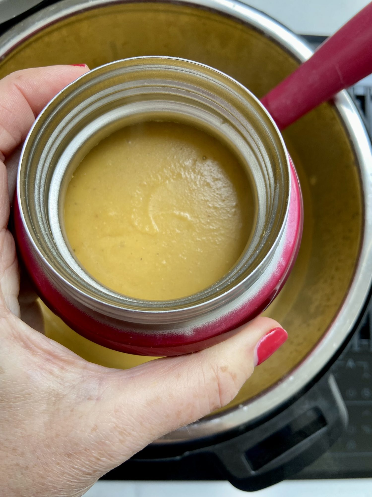 Jenny's carrot, ginger and lentil soup