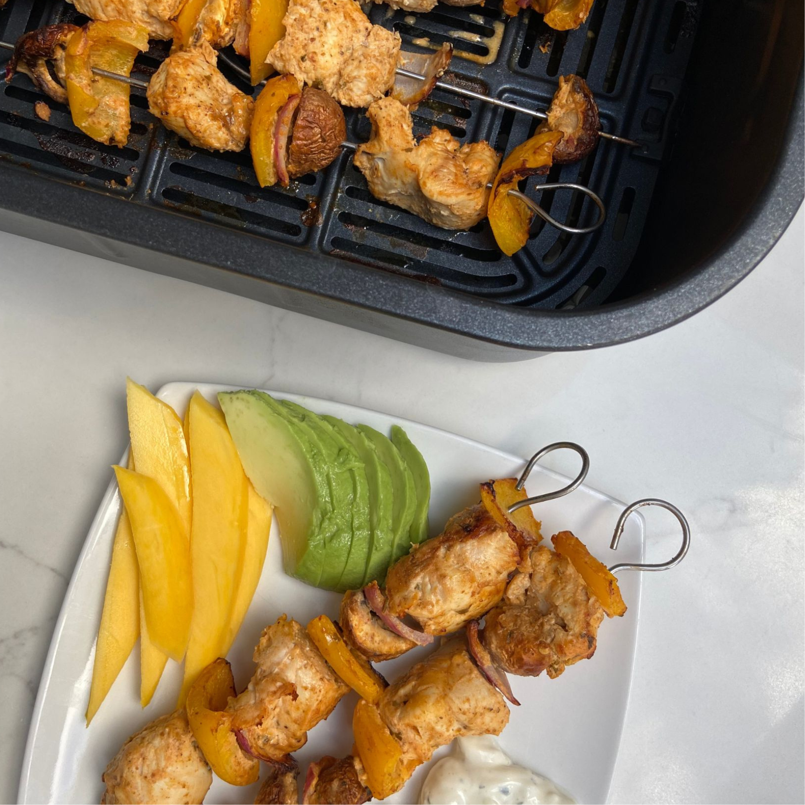 Chicken tikka kebab recipe from Jenny's air fryer book